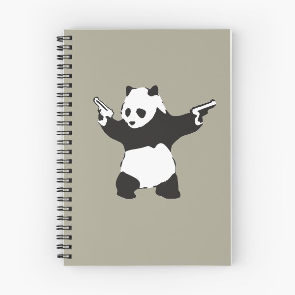 Item preview, Panda holding guns 2014 - Banksy Graffiti designed and sold by portokalis.