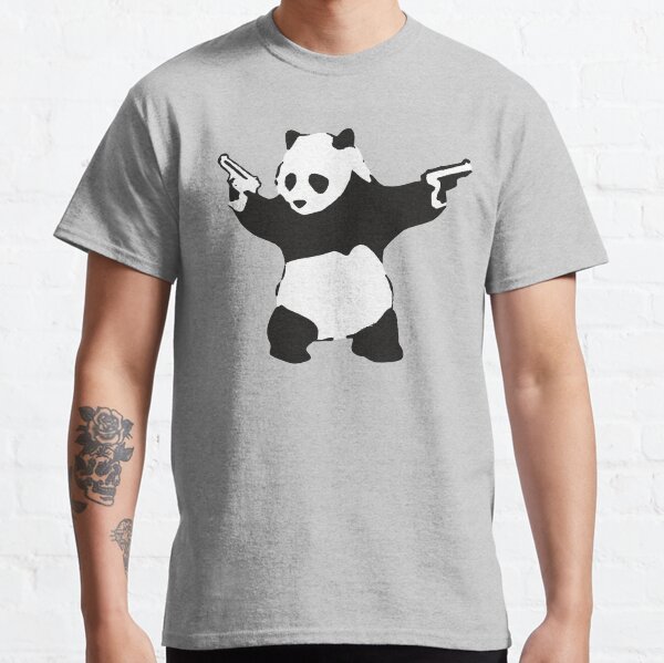 Item preview, Panda holding guns 2014 - Banksy Graffiti designed and sold by portokalis.