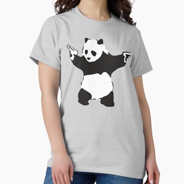 Item preview, Panda holding guns 2014 - Banksy Graffiti designed and sold by portokalis.
