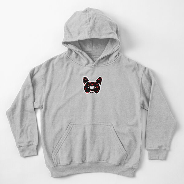 I Love Heart My French Bulldog Kids Hoodie Sweatshirt
