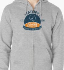 Watney's martian survival camp Zipped Hoodie