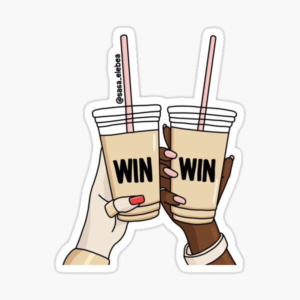 Win win by Sasa Elebea Sticker