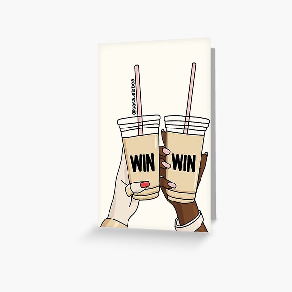 Win win by Sasa Elebea Greeting Card