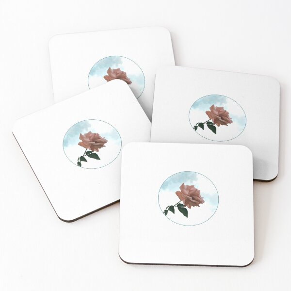 Item preview, Aesthetic vintage pastel pink rose with clouds  designed and sold by Thaalika.