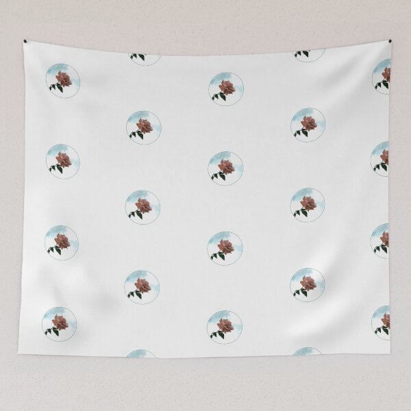 Item preview, Aesthetic vintage pastel pink rose with clouds  designed and sold by Thaalika.