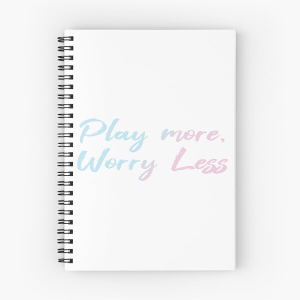Artikelvorschau, Play more, Worry less entworfen und verkauft von MochiPals.