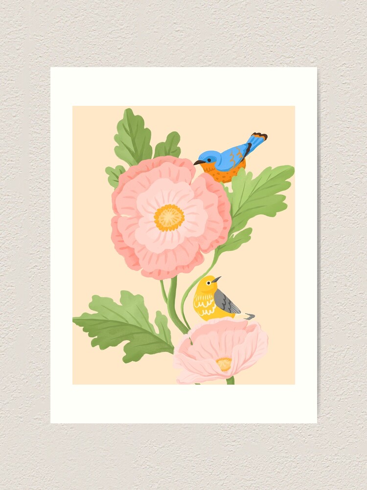Alternate view of Poppy and Little Friends Art Print