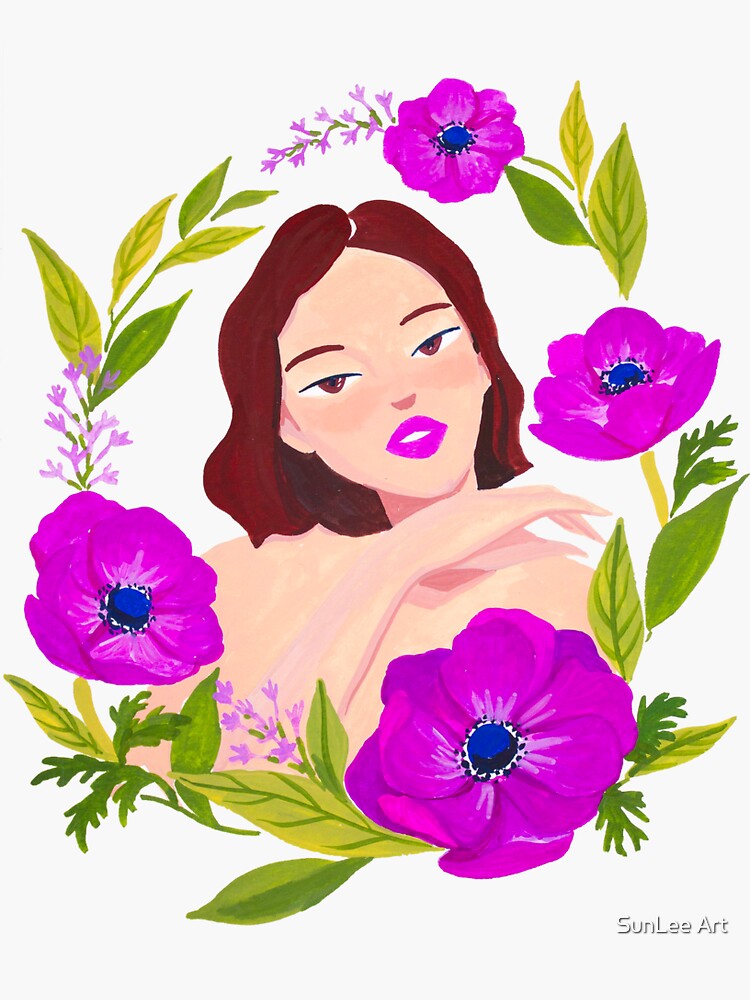 Girl and Anemone by sunleeart