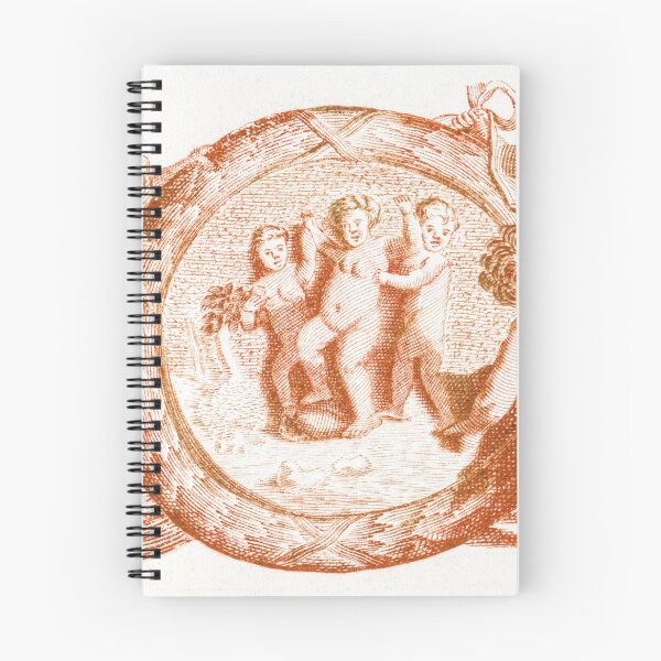 Item preview, Cherub scroll ornate Greek mythology illustration vintage designed and sold by Vintage Designs +.
