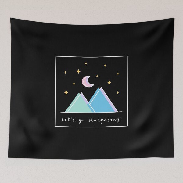 Item preview, Pastel Mountains - Let's Go Stargazing designed and sold by MaplewoodMerch.