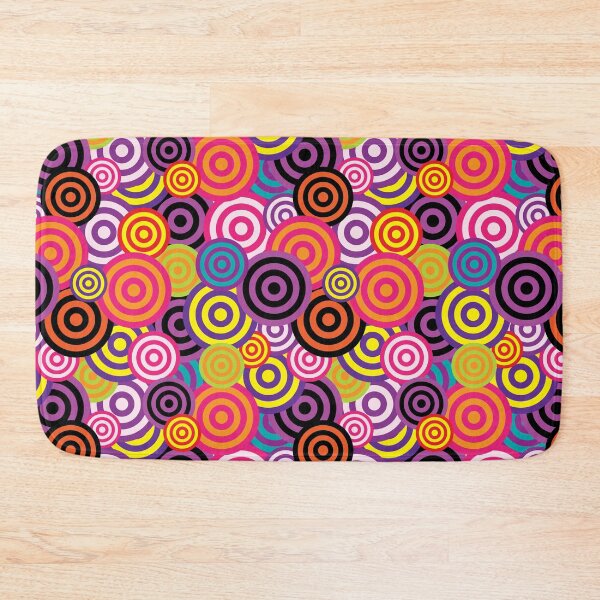Item preview, SEA OF BRIGHT FUNKY CIRCLES designed and sold by Madjack Tees Kiwi SuperStore.