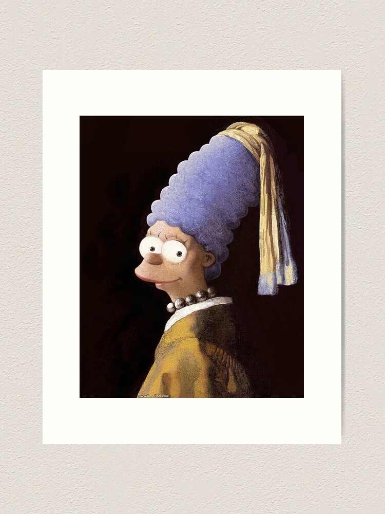 Thumbnail 1 of 3, Art Print, Vermeer's Marge designed and sold by limpfish.