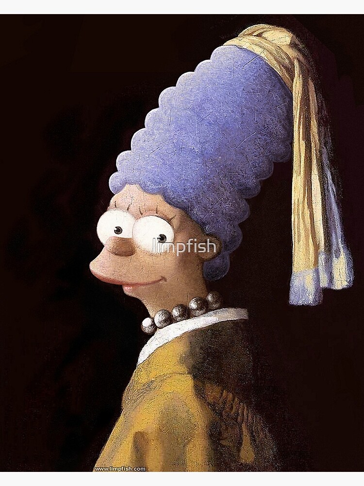 Thumbnail 3 of 3, Art Print, Vermeer's Marge designed and sold by limpfish.