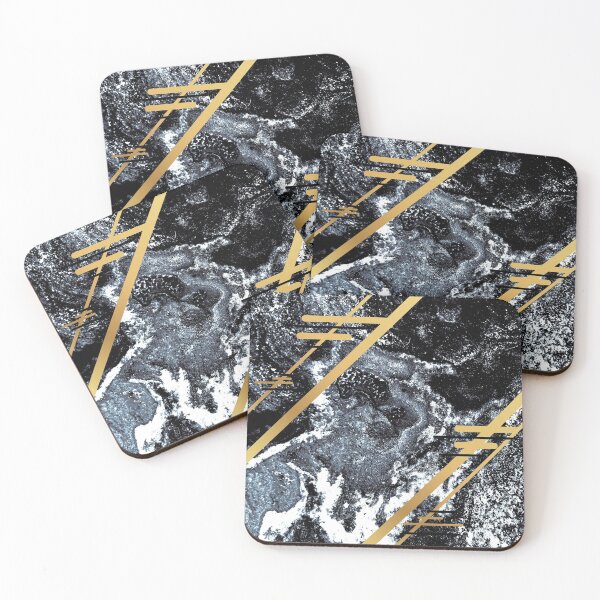 Item preview, Black & Gold Marble designed and sold by LynnetteArt.