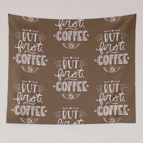 Item preview, Funny Coffee Lover But First Coffee designed and sold by UniQueensShop.