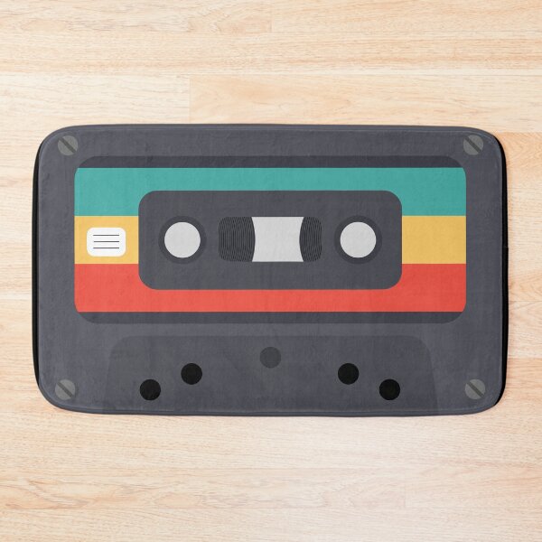 Item preview, Retro Cassette MC Audiotape Audio Bath Mat designed and sold by Spoox.