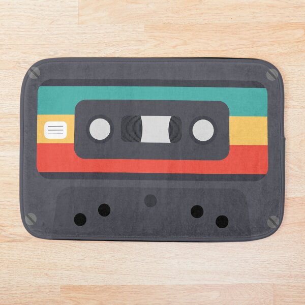 Item preview, Retro Cassette MC Audiotape Audio Bath Mat designed and sold by Spoox.