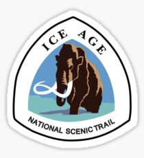 Ice Age Trail Sign, USA Sticker