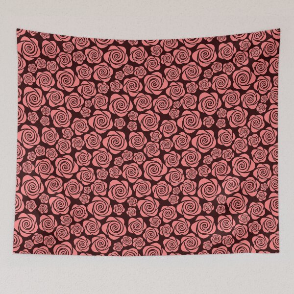 Item preview, Pink Retro Roses Pattern designed and sold by nutmegfairy.