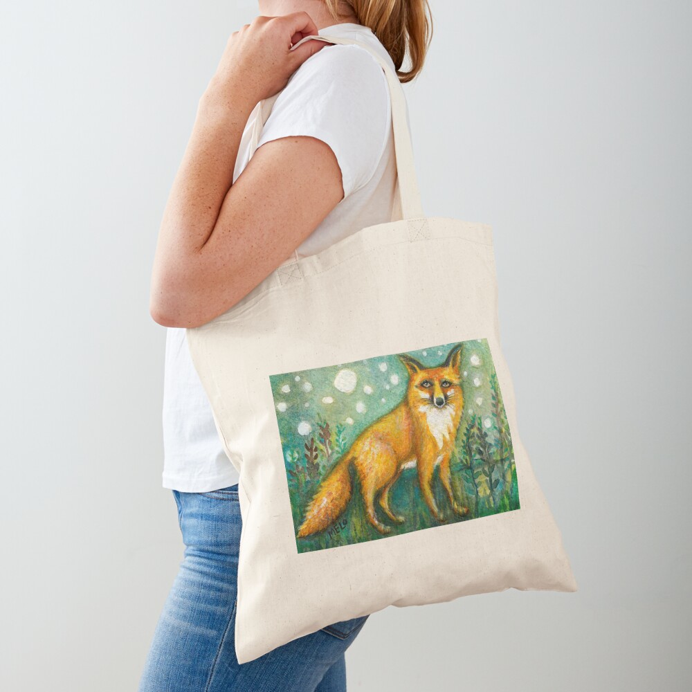 Portrait of Wise Fox, Wildlife art Tote Bag