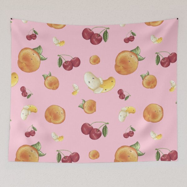 Item preview, Cute strawberry,cherry and orange  fruit pattern  designed and sold by AliciaBarten.
