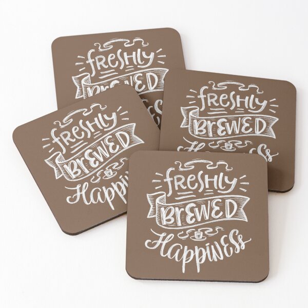 Item preview, Funny Coffee Lover Freshly Brewed Happiness designed and sold by UniQueensShop.