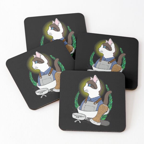 Item preview, Barista Cat - black designed and sold by GMY.
