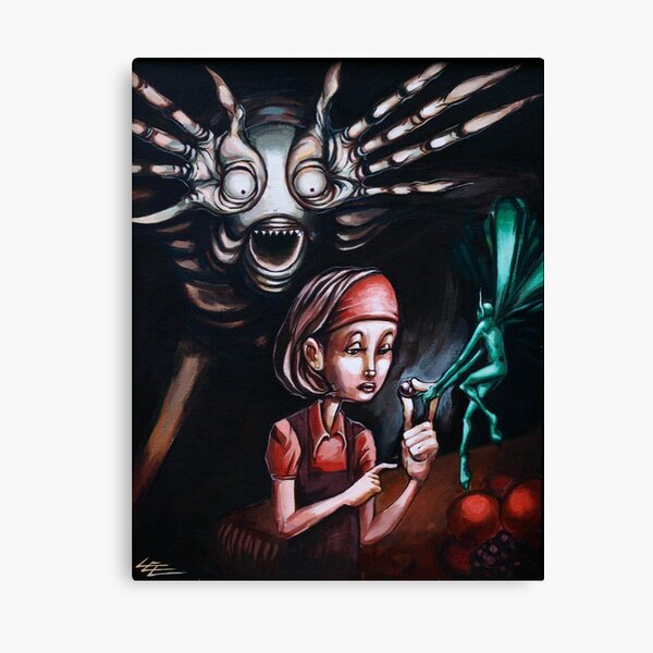 Caught in the Labyrinth Fairy Fairies Pans Labyrinth Folk Tale Canvas Print