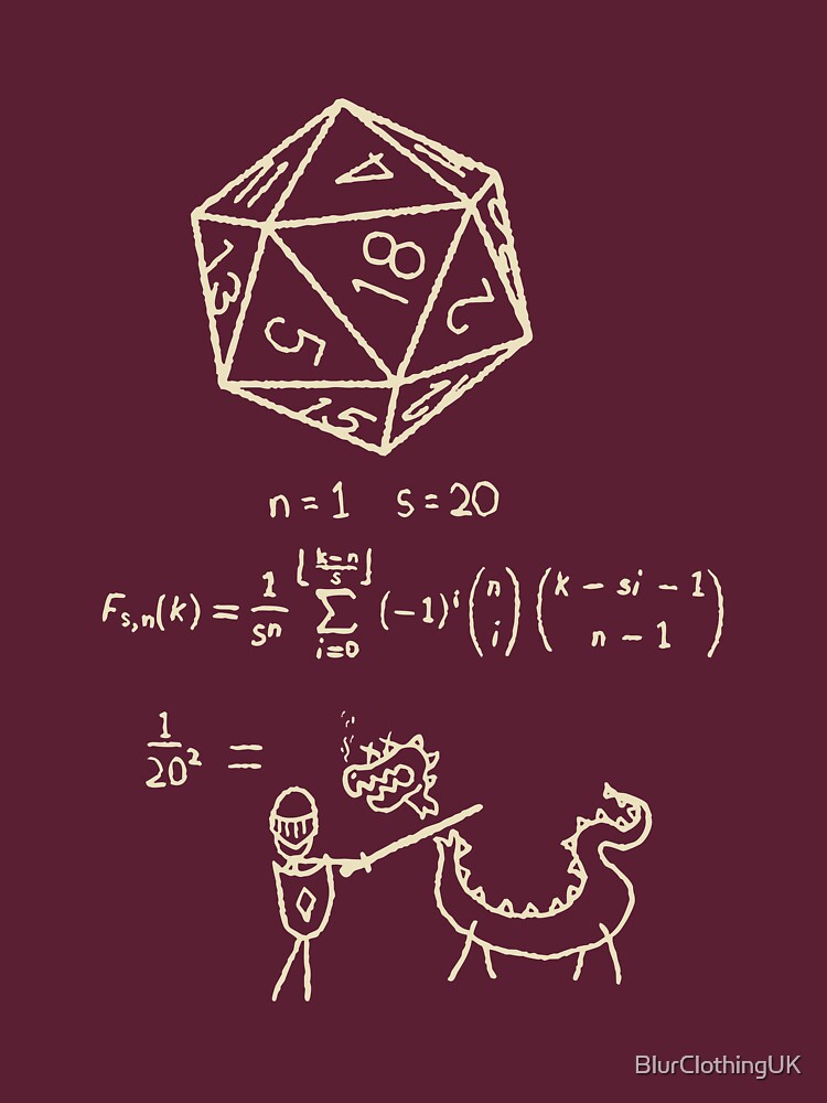 The Science Of The 20 Sided Dice by BlurClothingUK