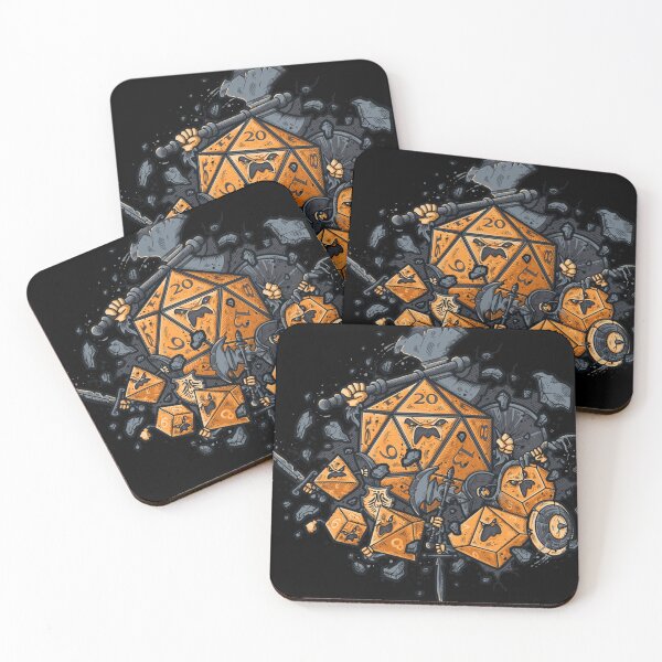 Dungeons And Dragons Coasters (Set of 4)