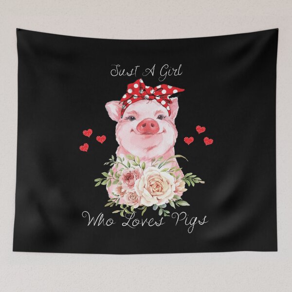 Item preview, Cute Just A Girl Who Loves Pigs  designed and sold by Anushka-art.