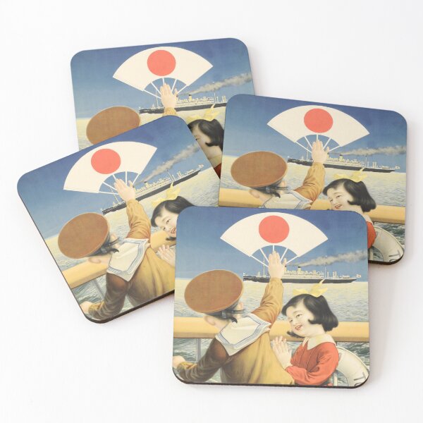 Item preview, TOYO KISEN KAISHA Oriental Steamships Children Waving Goodbye Poster Advert circa 1921 designed and sold by retroposters.