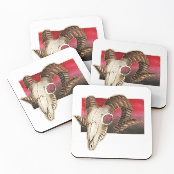 Item preview, Watercolor Ram Skull designed and sold by KatieMacArts.