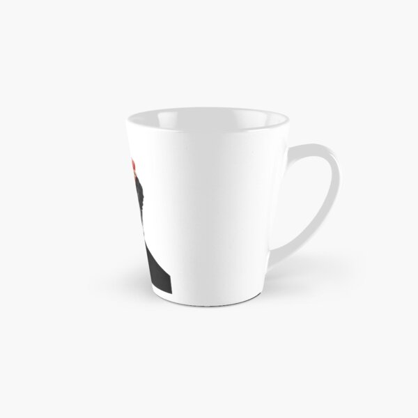 Portrait de Frida Kahlo noir et blanc Mug long