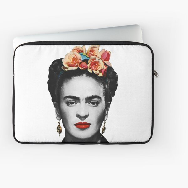 Frida Kahlo Portrait Black And White Laptop Sleeve