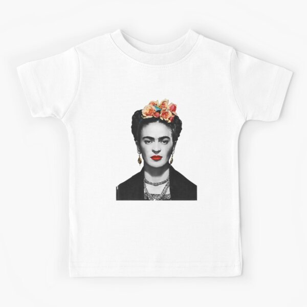 Frida Kahlo Portrait Black And White Kids T-Shirt