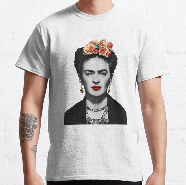 Frida Kahlo Porträt Schwarzweiss Classic T-Shirt