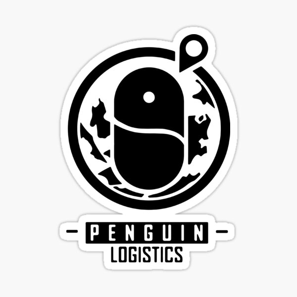 Arknights - Penguin Logistics Logo (black) Sticker