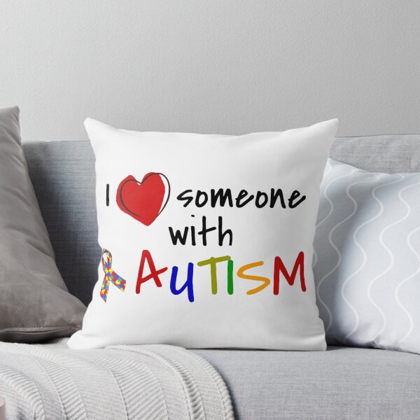 Item preview, I Love Someone With Autism Heart Autistic Awareness Disability designed and sold by Frugal-Fox.