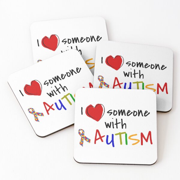 Item preview, I Love Someone With Autism Heart Autistic Awareness Disability designed and sold by Frugal-Fox.