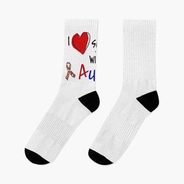 Item preview, I Love Someone With Autism Heart Autistic Awareness Disability designed and sold by Frugal-Fox.
