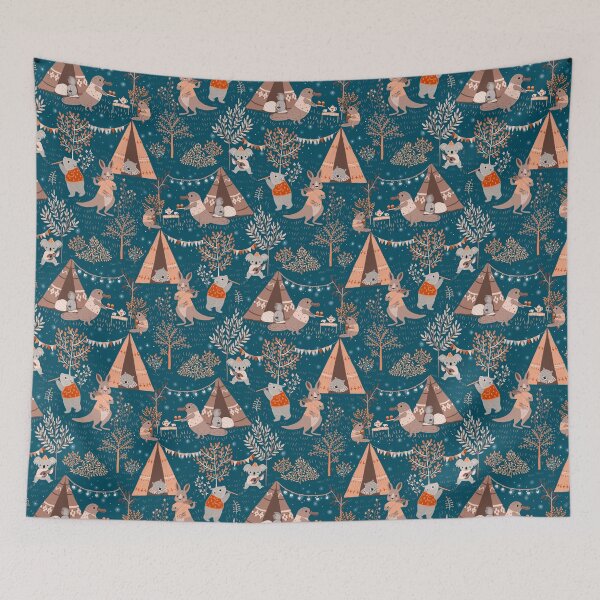 Item preview, Australian camping designed and sold by Petit Faon Prints.