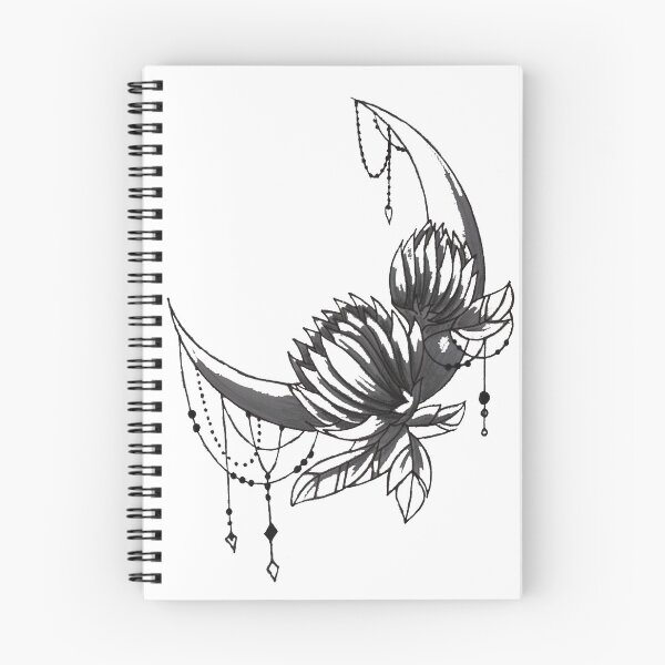 Item preview, crescent flower moon designed and sold by annanauja.