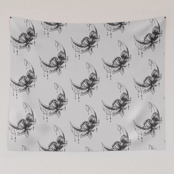 Item preview, crescent flower moon designed and sold by annanauja.