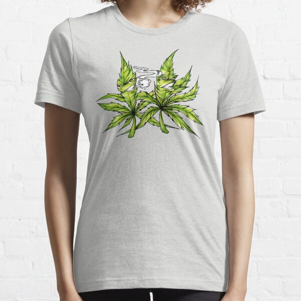 Best Buds Cannabis Friends Weed BFF Smoking Hemp Essential T-Shirt