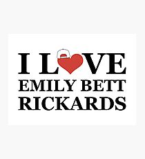 I Love Emily Bett Rickards - Snapback Photographic Print