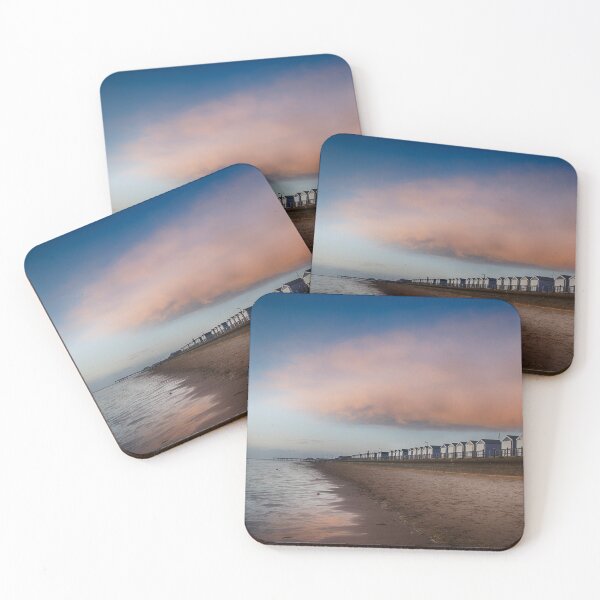 Item preview, St. Anne's Beachhuts during winter as the tide recedes designed and sold by Mark Liebenberg.
