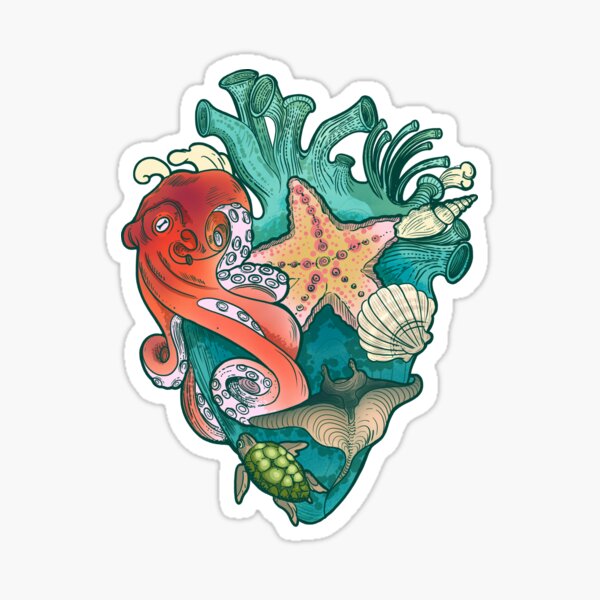 My Heart Belongs To The Ocean #4 Sticker