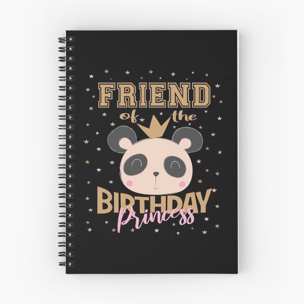 Item preview, Friend Of The Birthday Princess Girl Panda Bear Party graphic designed and sold by Grabitees.