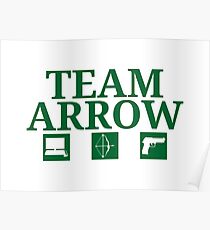 Team Arrow - Symbols w/ Text - Weapons Poster